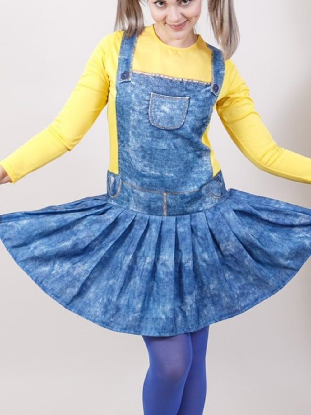 LICENSED DESPICABLE ME MINON COSTUME DRESS SIZE LARGE